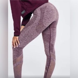 NWOT Pink Leggings in a purple. Victorias Secret Pink Seamless Leggings Small